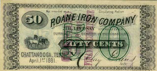 Chatt - Roan Iron $0.50 1881